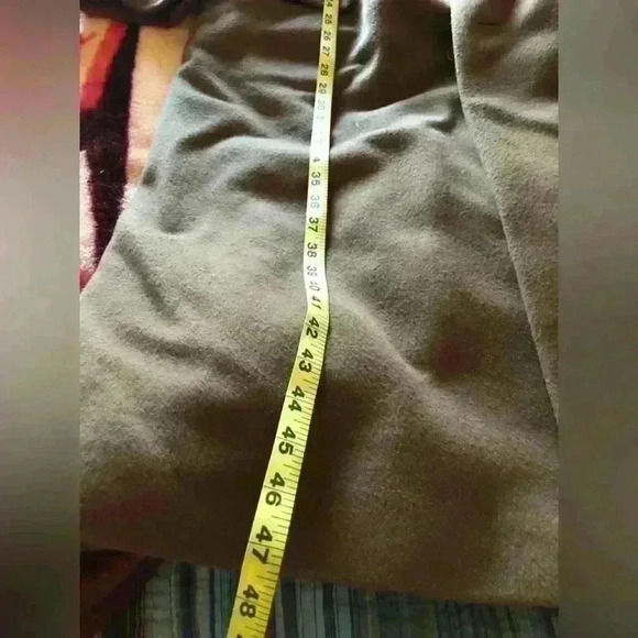 VTG CAMEL BROWN? MEDIUM BROWN? WOOL MENS LONG COAT L42 - Picture 12 of 14